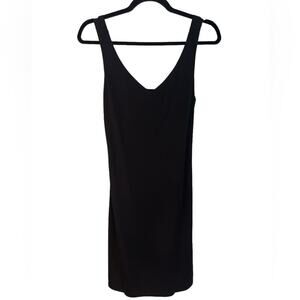 Velvet by Graham and Spencer Black Open Back Stretchy Dress Medium NWOT